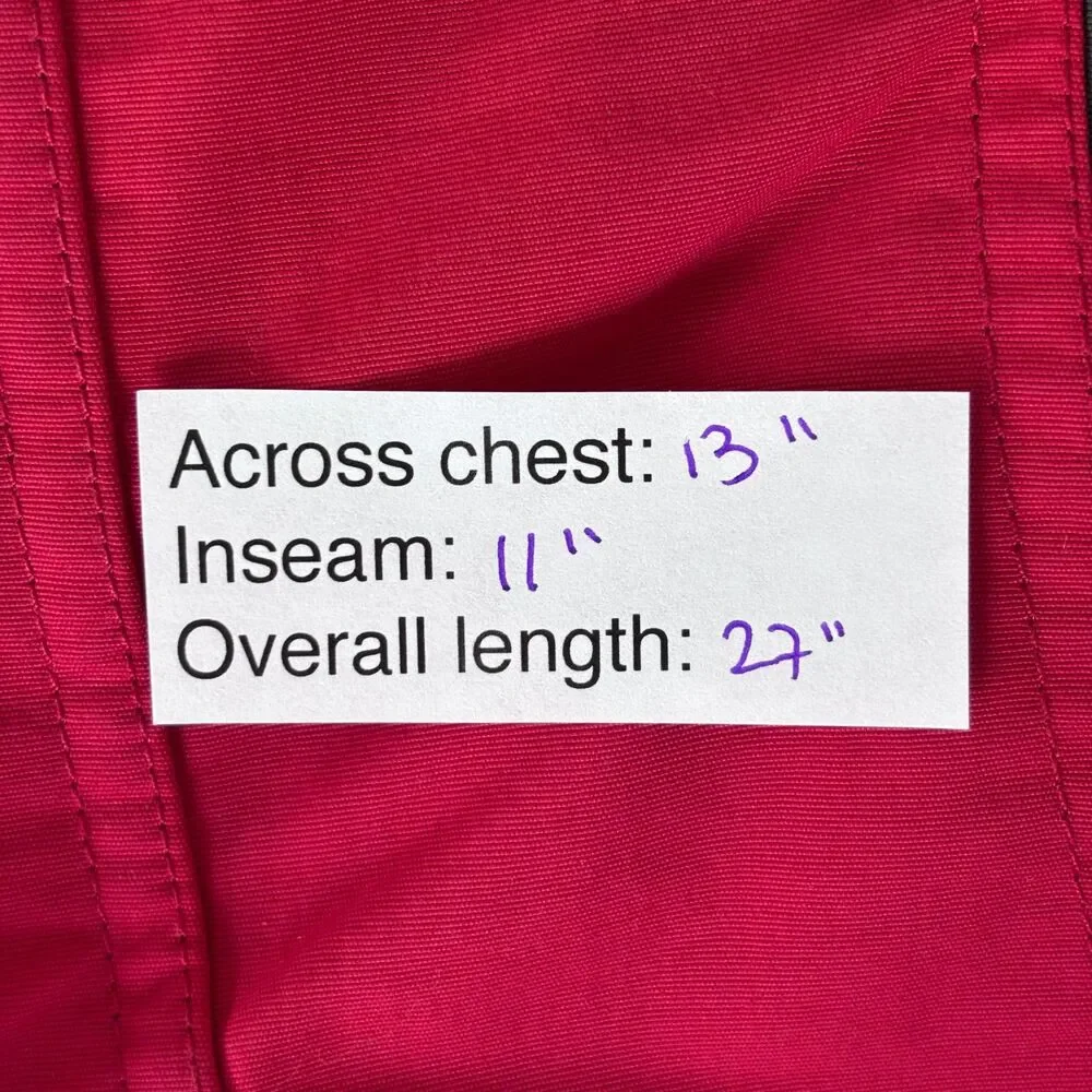 L.L. Bean Baby 12-18M Cold Buster Thinsulate Red Gray One Piece Snowsuit Winter